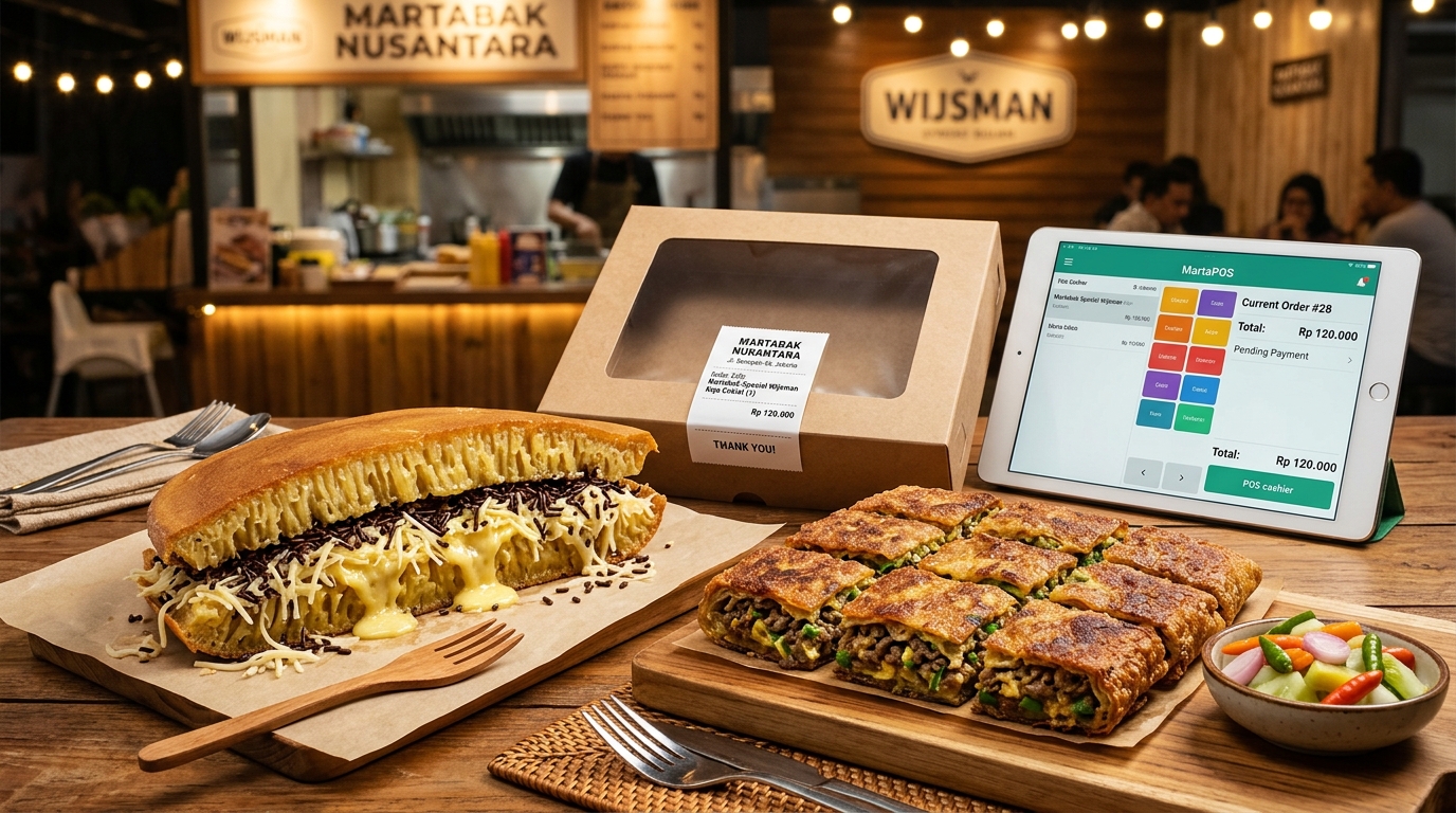 Aplikasi POS Kasir dan Antrean Gerai Martabak KATALOK POS