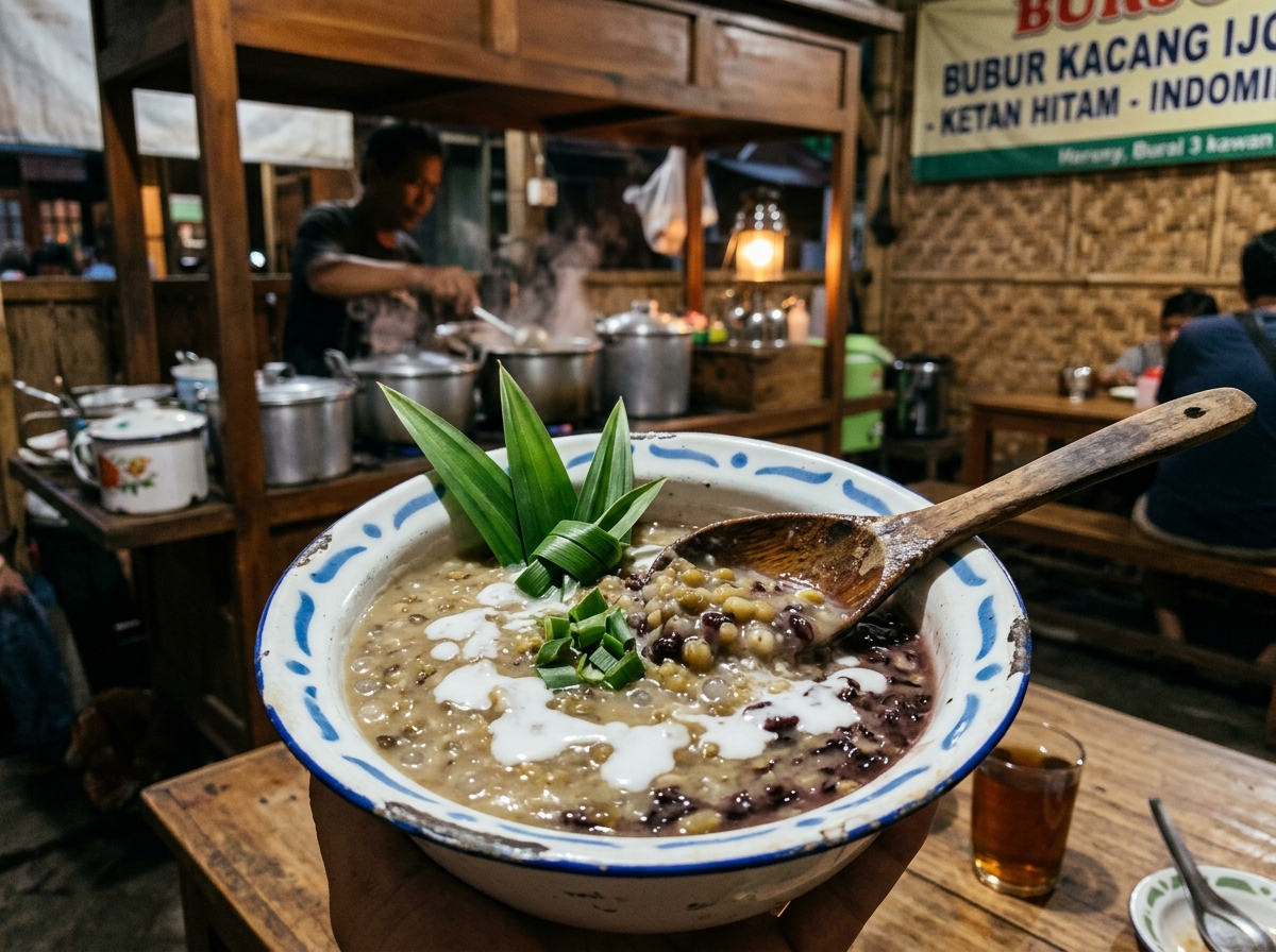 Bubur Kacang Ijo Spesial Ketan Hitam Santan Gurih