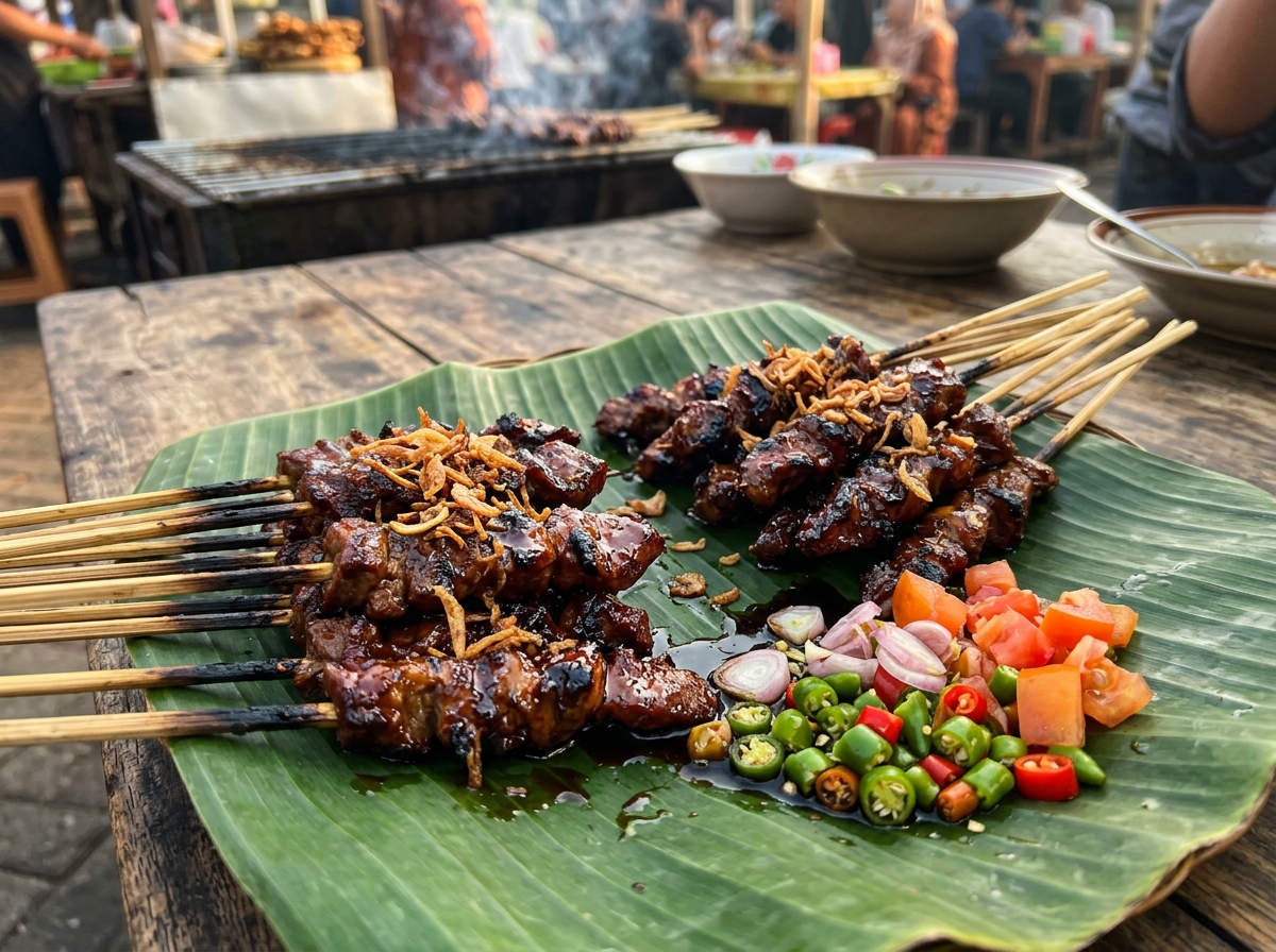 Sate Kambing Muda Bumbu Kacang Kental